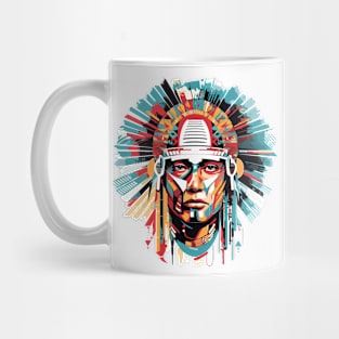 Ancien Aztec Warrior Mystical Abstract Mug